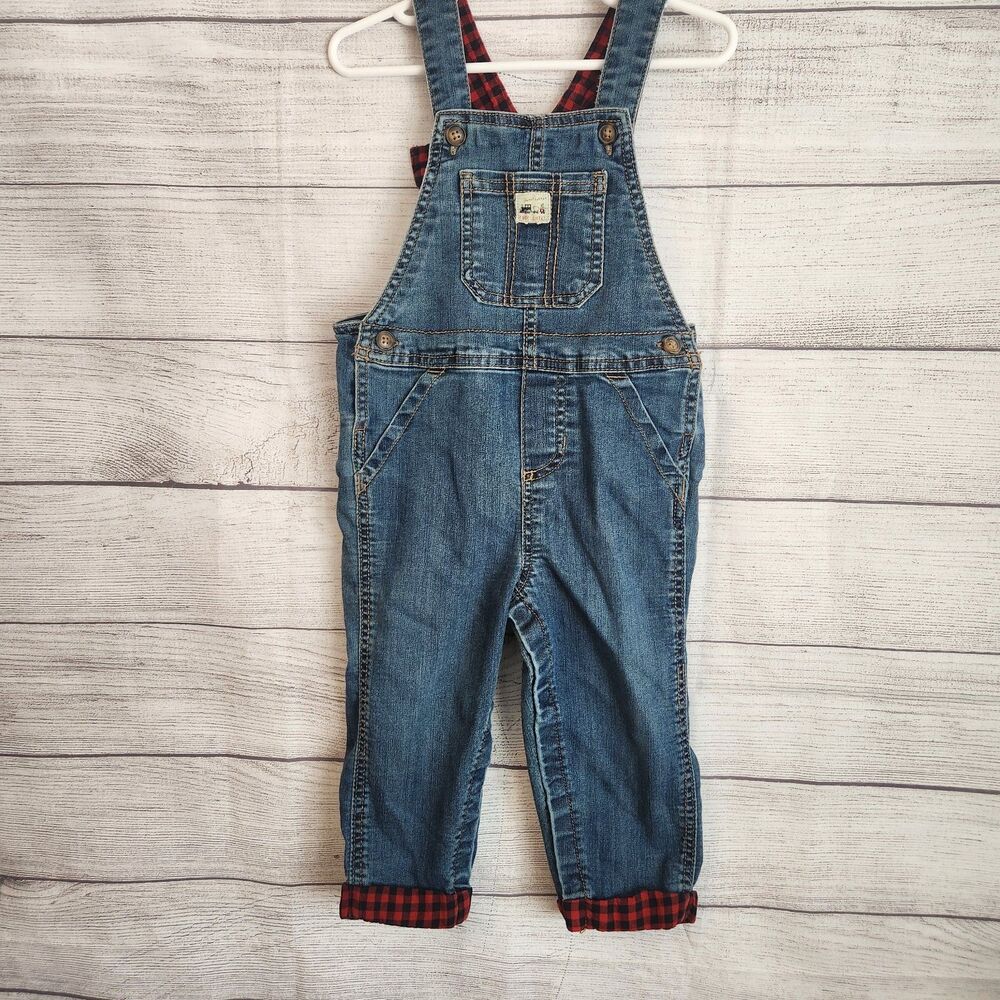 Carter's Overalls 24 Months Toddler Boy Blue Denim
